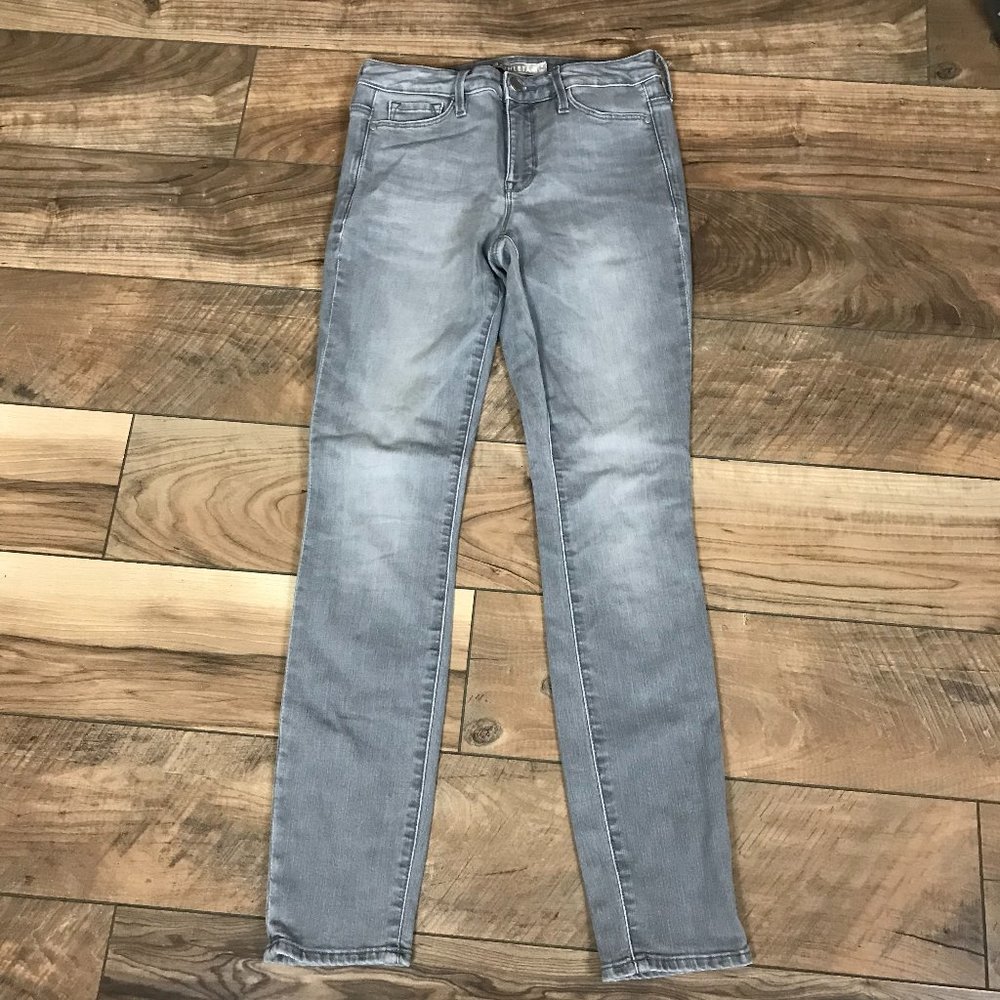 Athleta Jeans 2 Grey Medium Wash Denim Jeggings Legging Mid Rise Stretch